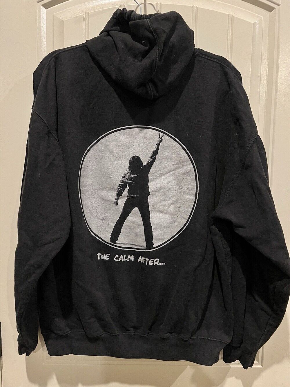 Vintage Travis Tritt The Calm After Concert Music Tour Art Black Hoodie XL EUC